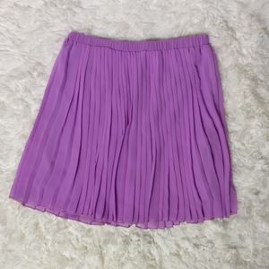 Everly Purple Pleated Skirt